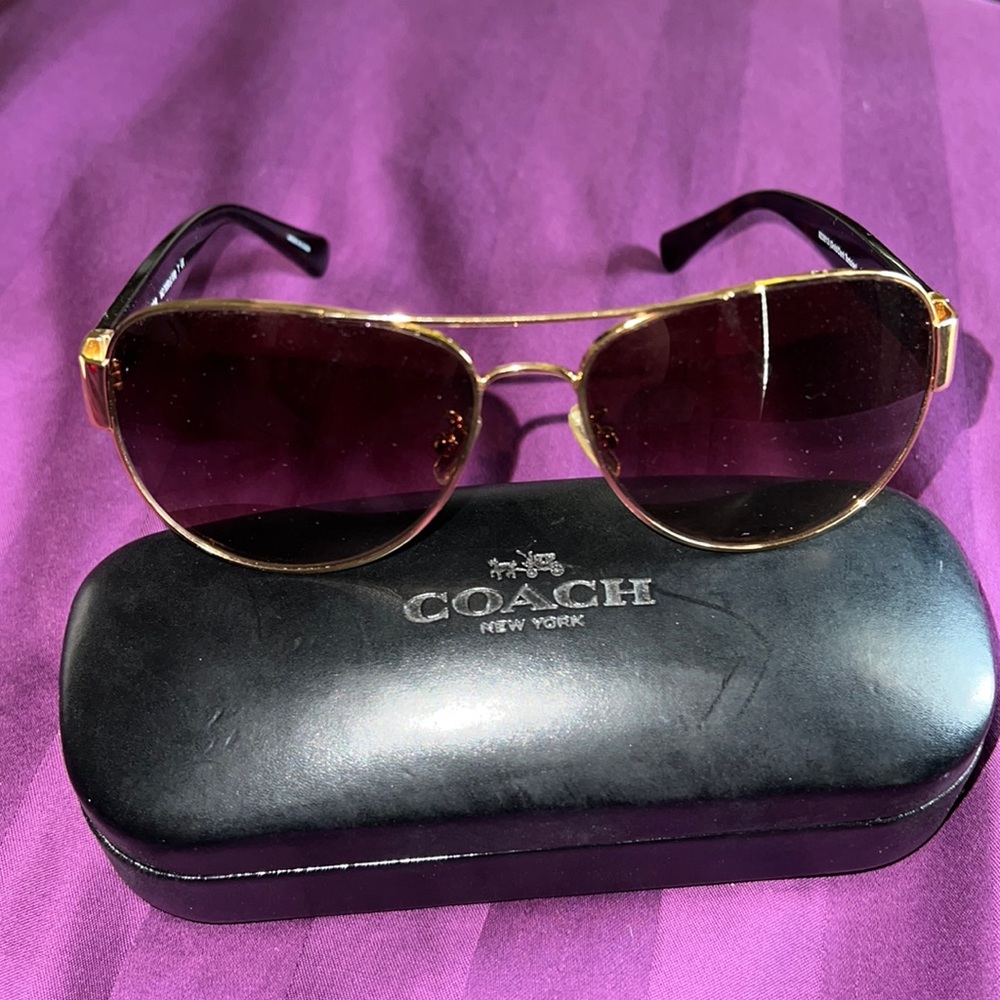 Coach aviator sunglasses